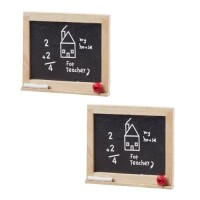 2 Kleine Deko Holz Schultafeln, Einschul gallery