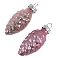 8 Christbaumschmuck Zapfen in Ros&eacute gallery