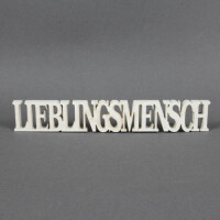 Holz Schriftzug Lieblingsmensch in Wei&s gallery