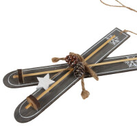 Holz Christbaumschmuck, Ski mit  gallery 1_2nd