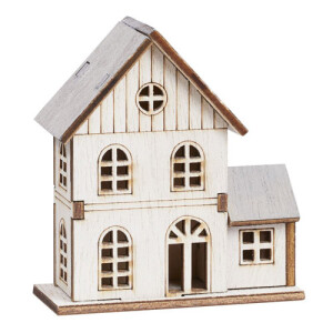 Kleines Deko Holz Haus, 80 mm.