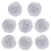 8 Kleine Pompons in Grau, 20 mm. gallery