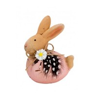 Keramik Osterhase mit Verzierung, in Ros gallery