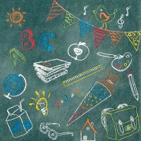 20er Pack Servietten Einschulung, Bunte  gallery