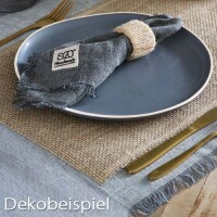 4 Baumwoll Servietten, Sizo® Handmade, stonewashed, in D