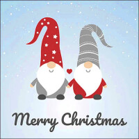 20er Pack Servietten Weihnachtswichtel -Merry Christmas-,...