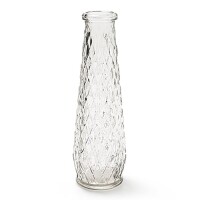 Glas Vase konisch, schmal, gemustert, kl gallery