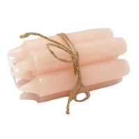 7 Rustic Stabkerzen, kurz in Peach, 110  gallery