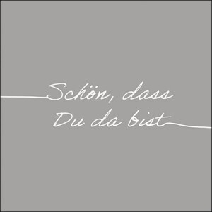 20er Pack Servietten -Schön, dass du da bist- in...