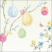 20er Pack Servietten Ostereier und Blume gallery