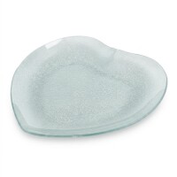 Glas Untersetzer, Schale Herz, mit Struk gallery