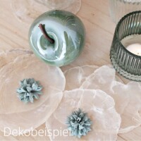 Dekobeispiel für 2 Florella Blüten handgemacht in 