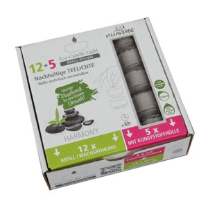 Refill System Starter Set, 17 Duftteelichter Harmony, 5 x...