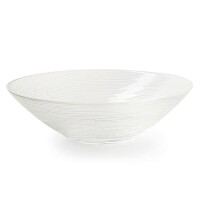Glasschale, Dekoschale, rund mit Rillenm gallery