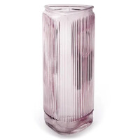 Große Glas Vase Dreieck, gestreift gallery