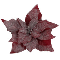 Kunstblume Weihnachtsstern mit Clip in B gallery