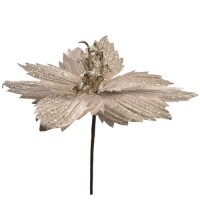 Kunstblume, Christstern in Creme Gold gl gallery