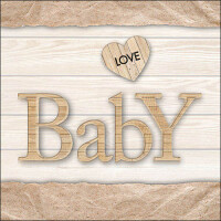 20er Pack Servietten Taufe, -Baby Love-, gallery