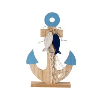 Deko Holz Anker mit Sisalschnur, in Taup gallery