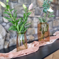 Dekobeispiel für Glas Vase, Windlicht, Dekoglas, -Pip- 