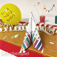Papier Konfetti Einschulung, ABC, Regenbogen, 25 mm 3