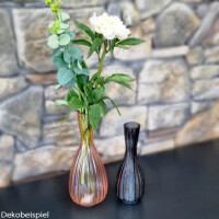 Glas Vase, schmal, Wellenmuster, gallery 2_2nd