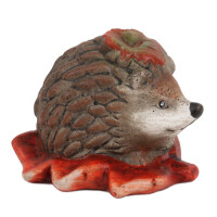 Keramik Igel liegend auf Blatt i gallery 23_2nd
