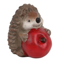 Keramik Igel mit Apfel in Braun, gallery 25_2nd