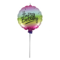 Kuchenkerze Ballon-Optik -Happy Birthday gallery
