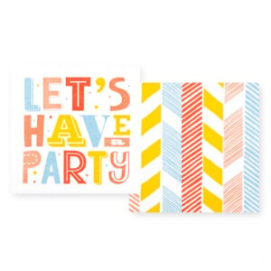 20er Pack Cocktail-Servietten Set 10 + 10, Strand Party,...