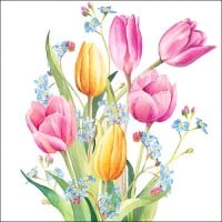 20er Pack Servietten Tulpen und Vergissm gallery