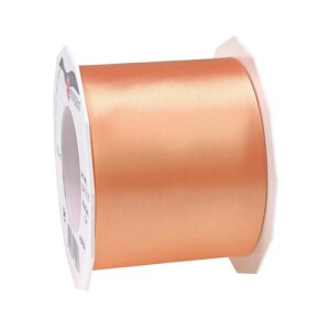 25 Meter Satin Tischband Adria in Apricot, 70 mm.