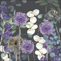20er Pack Servietten Lunaria, Silberblatt in...