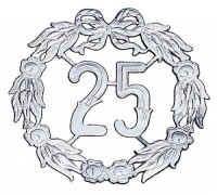 Jubiläumskranz 25, Silberne Hochzei gallery