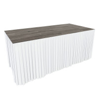 4 Meter Duni Evolin Skirtings in Wei&szl gallery