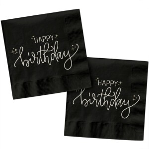 20er Pack Servietten Geburtstag, -Happy Birthday- in...