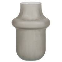 Glas Vase Modern Flair, matt in Grau, 16 gallery