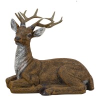 Dekofigur Hirsch liegend in Braun, Nr. 1 gallery