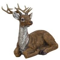 Dekofigur Hirsch liegend in Brau gallery 14_2nd
