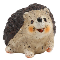 Keramik Igel, lachend in Braun, 95 mm. gallery