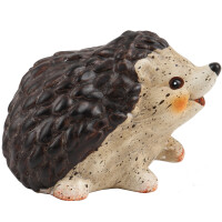 Keramik Igel, lachend in Braun,  gallery 28_2nd