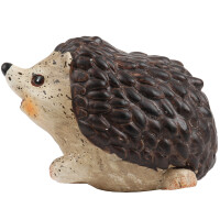 Keramik Igel, lachend in Braun, 95 mm. 3