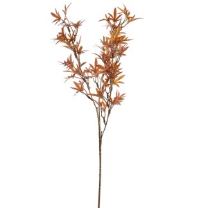 Kunstblume Ahornblätterzweig in Braun, 66 cm.