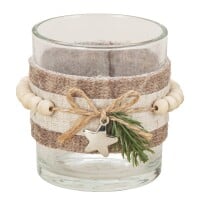 Teelichtglas Weihnachten mit Verzierung, gallery