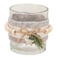 Teelichtglas Weihnachten mit Verzierung, gallery