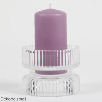 Glas Kerzenhalter 2 in 1 für Stumpenkerzen und Jumbo Te