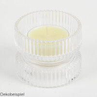 Glas Kerzenhalter 2 in 1 für Stumpenkerzen und Jumbo Te