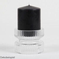 Glas Kerzenhalter 2 in 1 für Stumpenkerzen und Jumbo Te