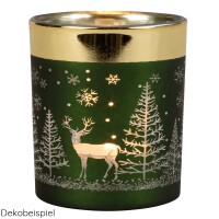 Teelichtglas Hirsch im Winterwal gallery 40_2nd