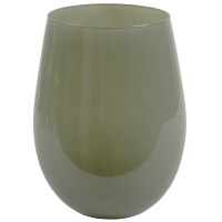 Glas Windlicht in Pistaziengr&uuml;n, 12 cm.